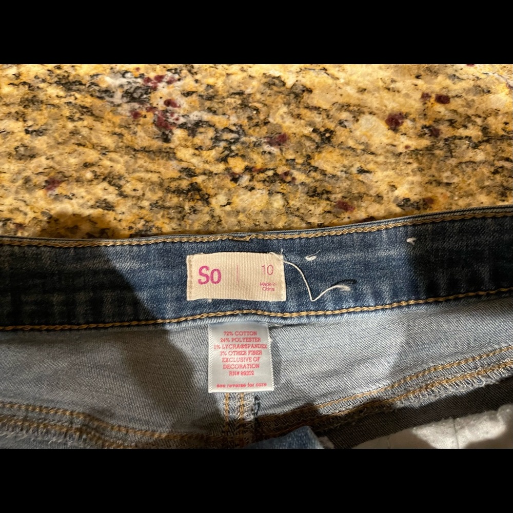 Girls size 10 denim shorts